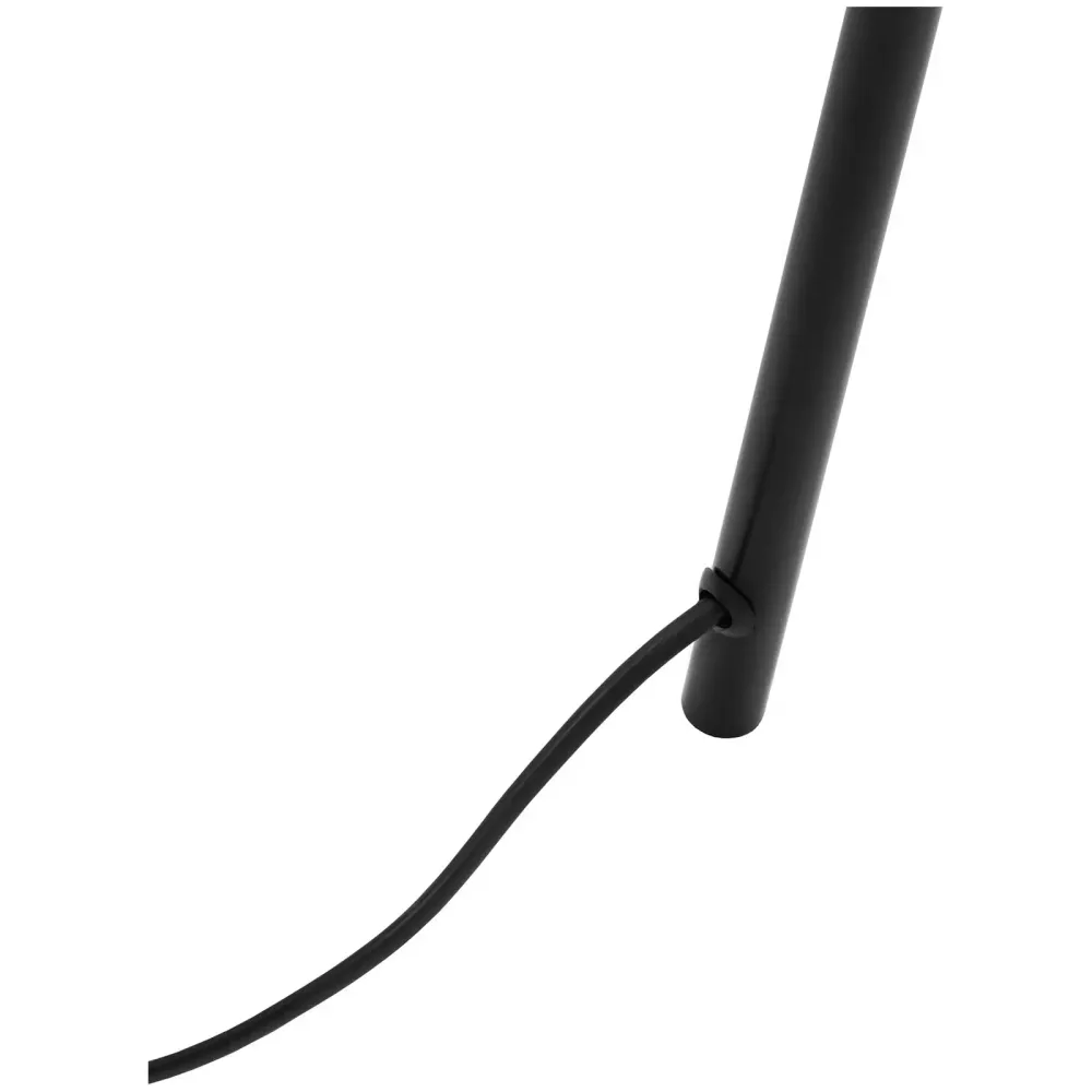 Abat-jour en tissu Lampe de salon sur pied abat-jour à grille ouverte 40 watts hauteur 163 cm fer noir 14_0009215