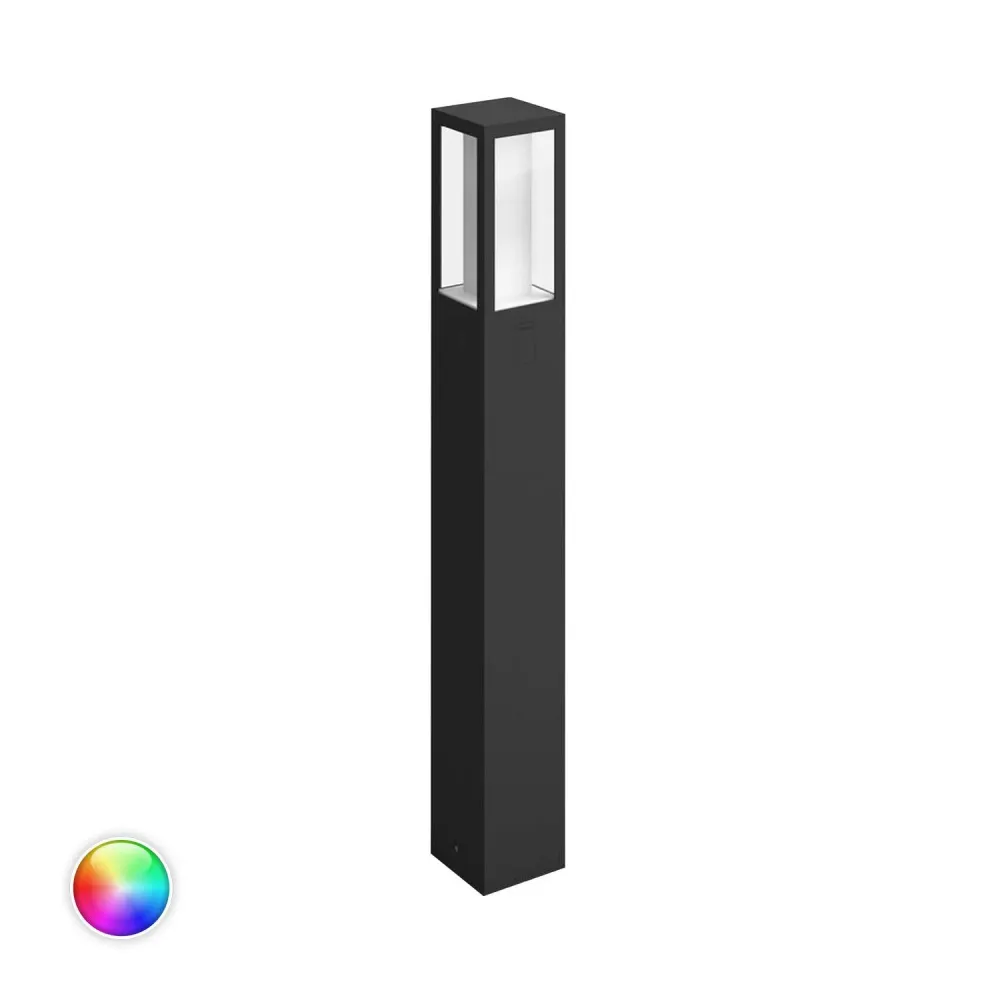Éclairage extérieur monté sur pied 77 cm, 2x8W, blanc, s'adapte à PHILIPS Hue (Certifié CE)