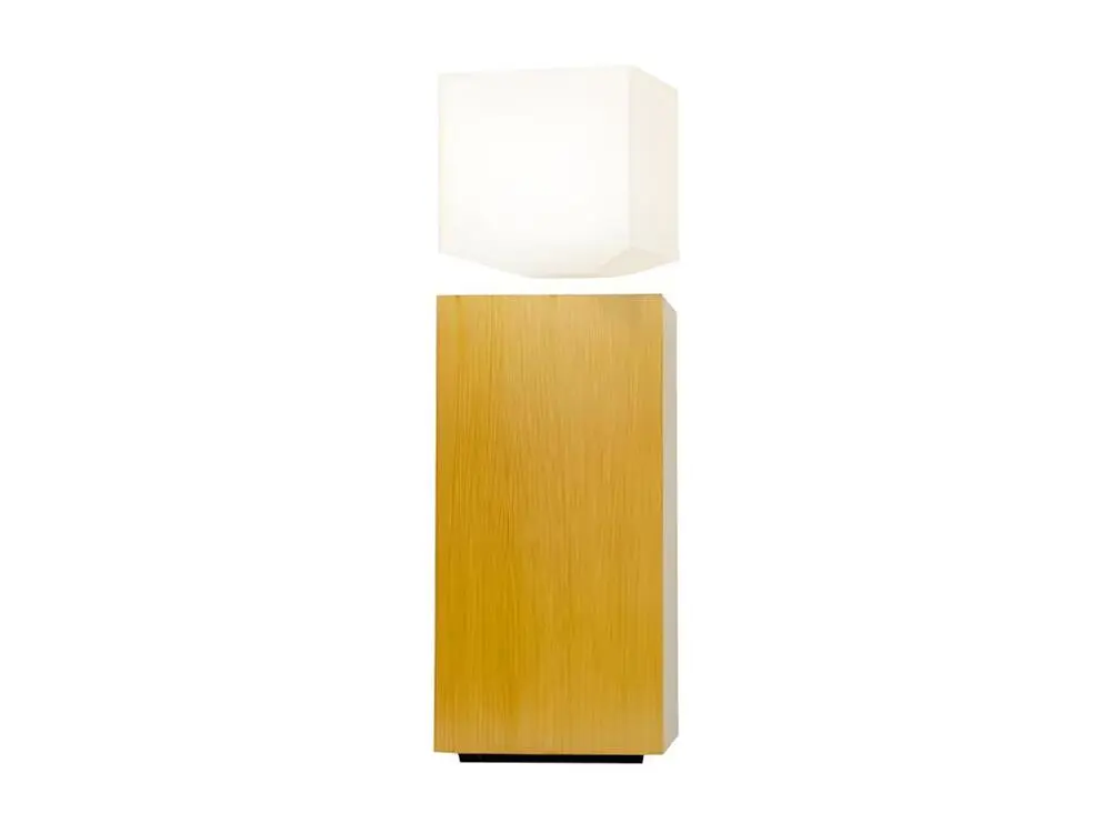 Éco-Énergétique Lampe LED en lévitation en bois sombre MEGAPOLITE (sans abat-jour)