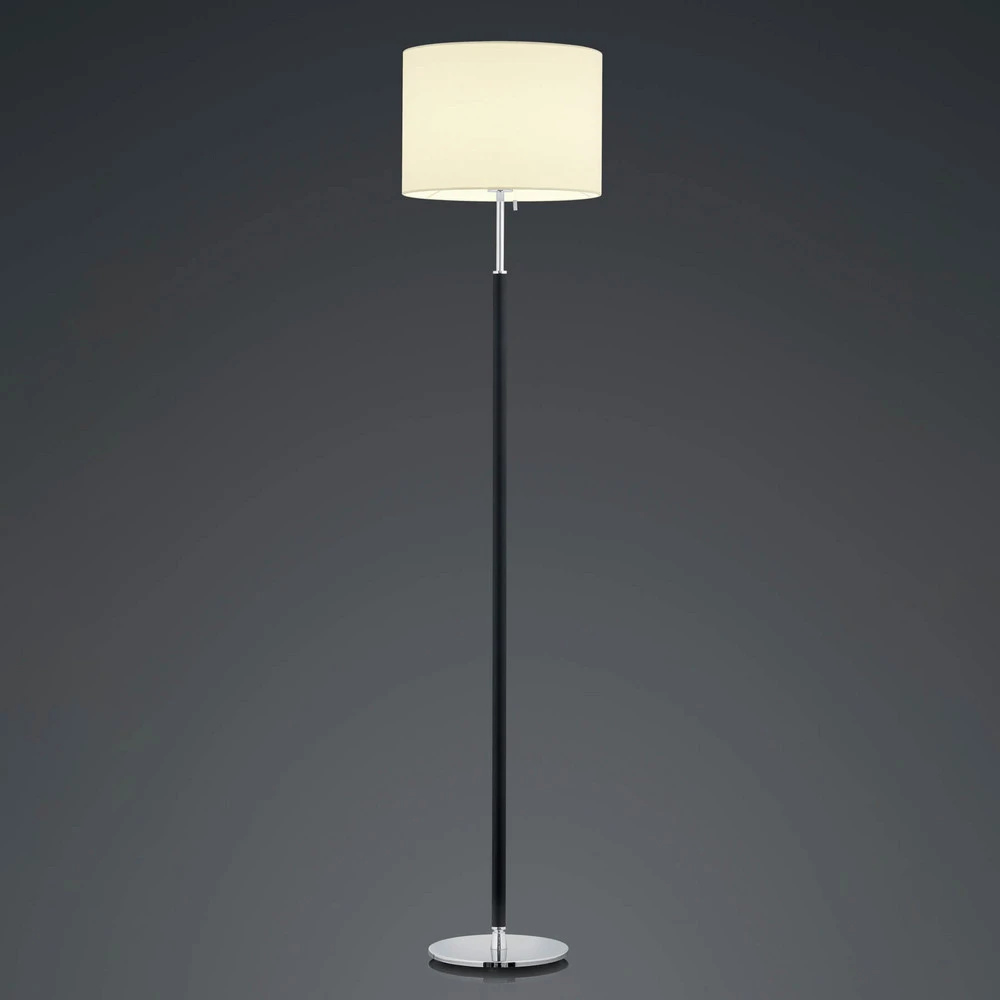 Éco-Énergétique Lampe sur pied Pull, abat-jour en tissu, 161 cm