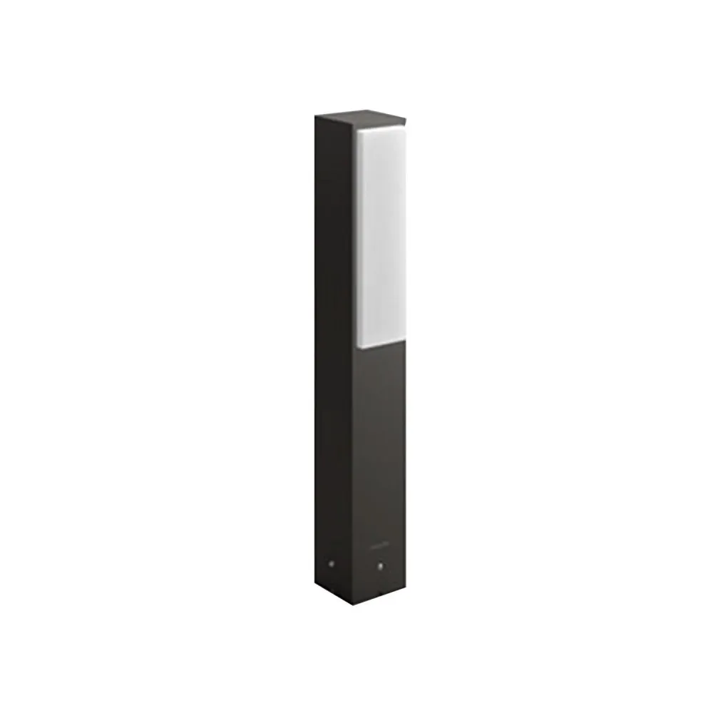 Design Contemporain Éclairage LED PHILIPS 4.5W extérieur, monté sur pied de 42 cm.
