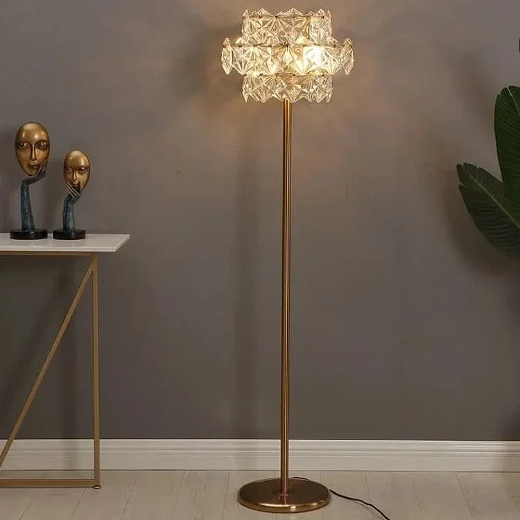 Haute Qualité Lampadaire sur Pied Cristal Luxe Flocon de neige | Iona