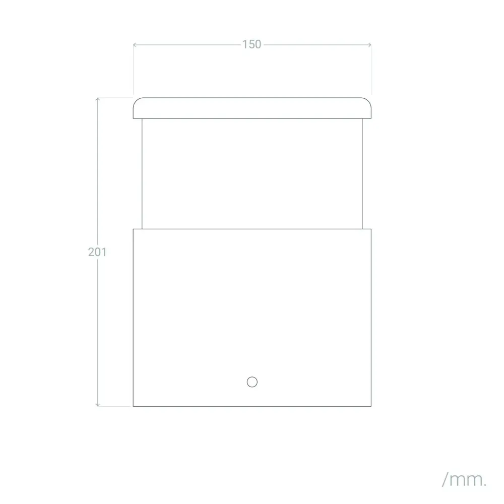 Haute Qualité Lampe LED extérieure 15W sur pied de 20cm, modèle Cubik LEDS-C4.