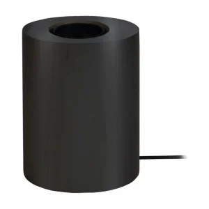 Haute Qualité Pied de lampe cylindre bois noir 10,5 cm.