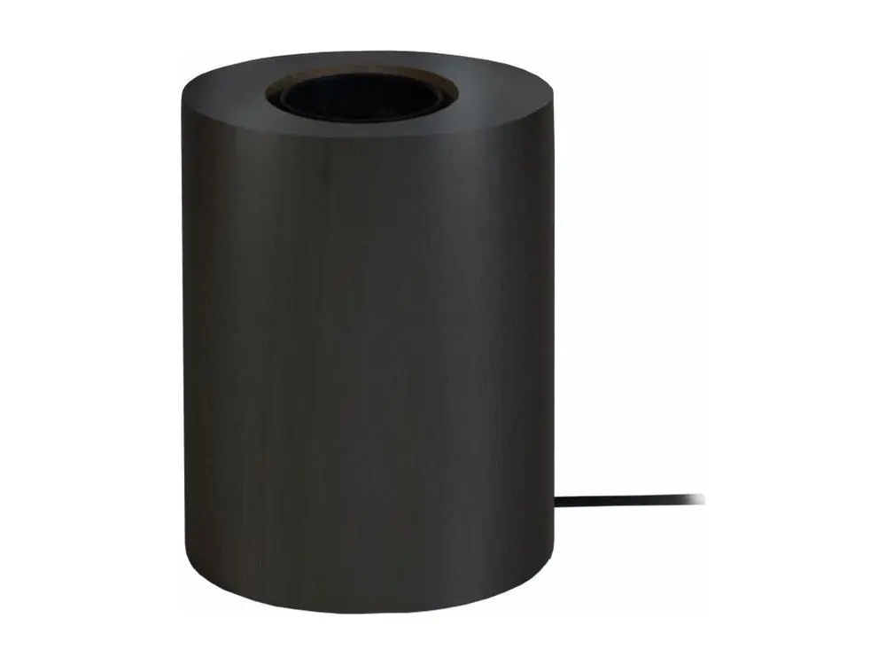 Haute Qualité Pied de lampe cylindre bois noir 10,5 cm.