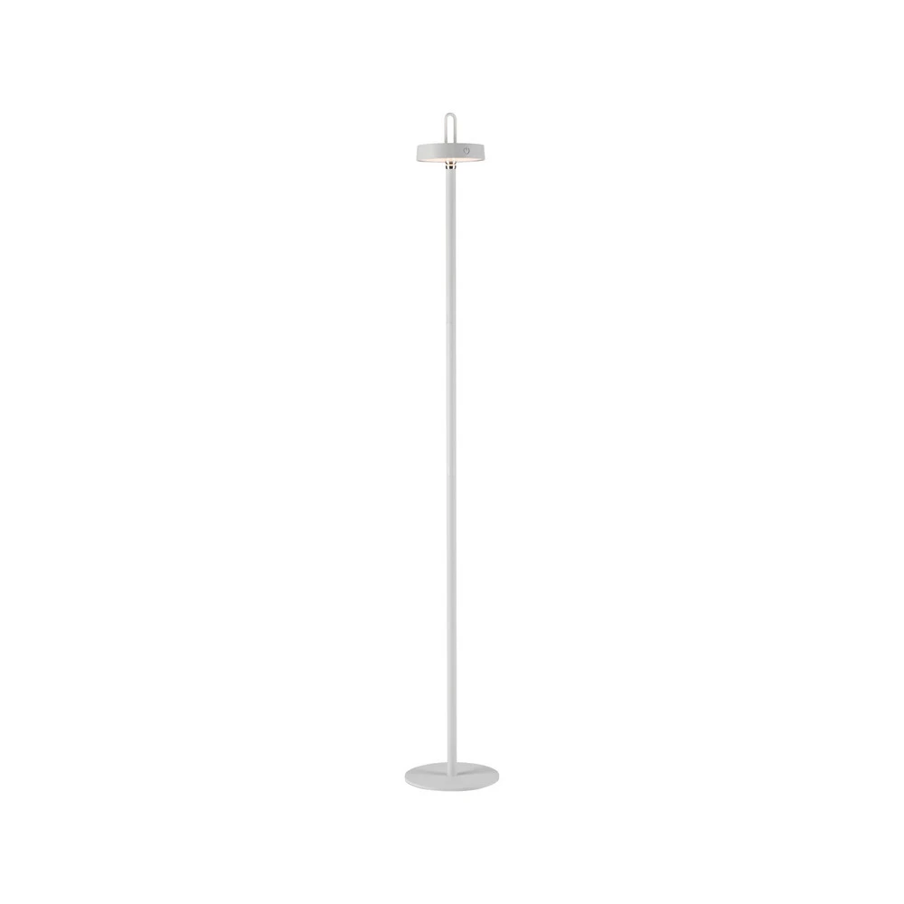 JUST LIGHT. Lampe sur pied LED sur batterie Amag, blanc, fer, IP44