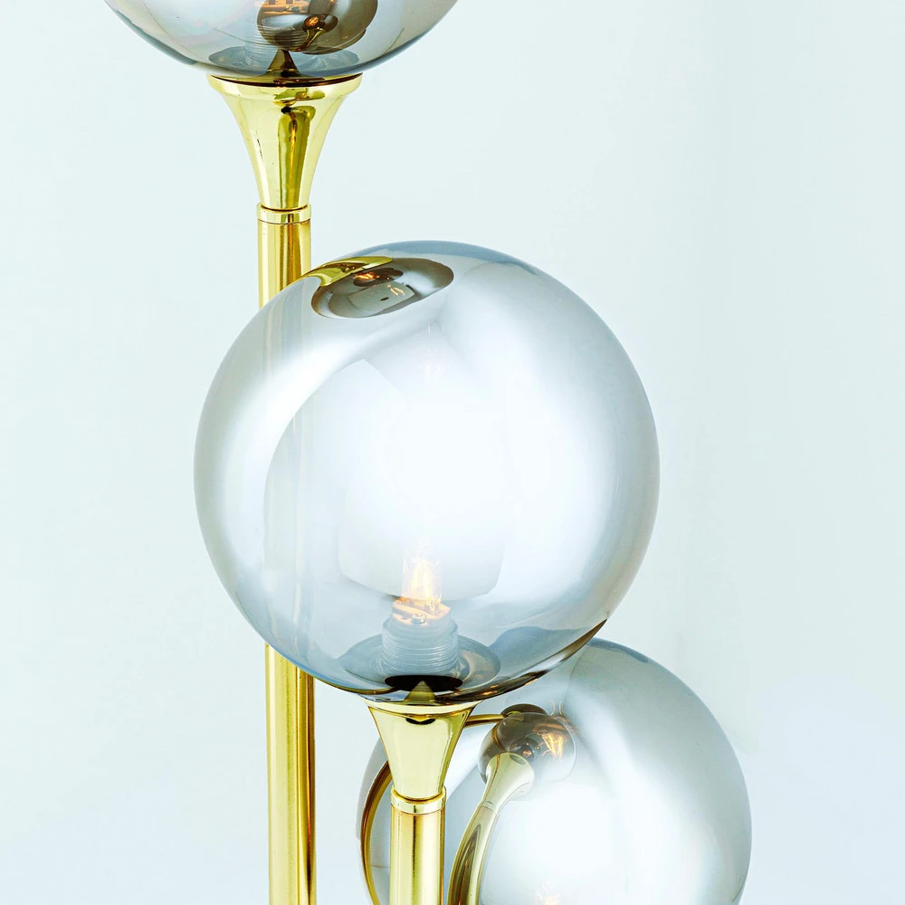 KARE Al Capone Tre Lampe sur pied à 3 lampes. Hauteur 83 cm pour décoration intérieure