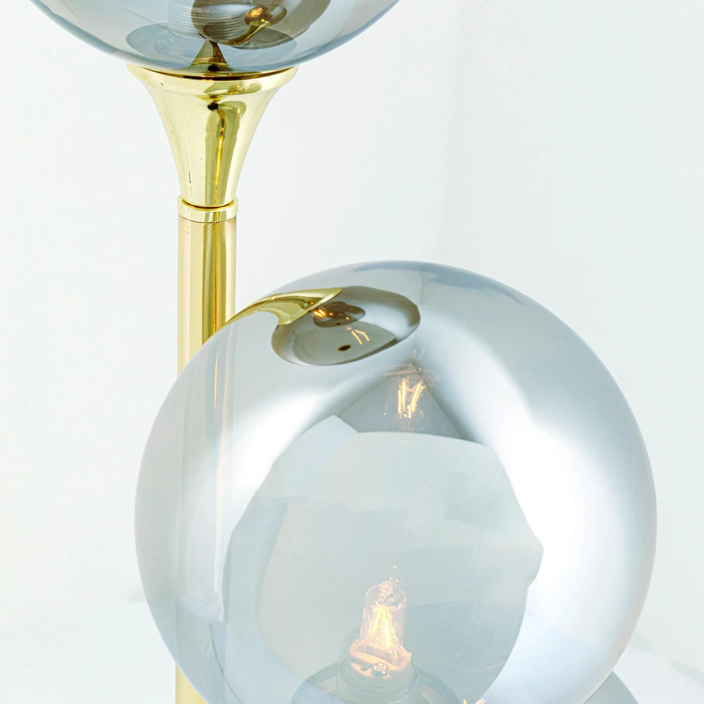 KARE Al Capone Tre Lampe sur pied à 3 lampes. Hauteur 83 cm pour décoration intérieure