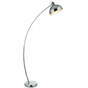 Lampadaire Arco métal arc lampe de salon sur pied arc intérieur chromé
