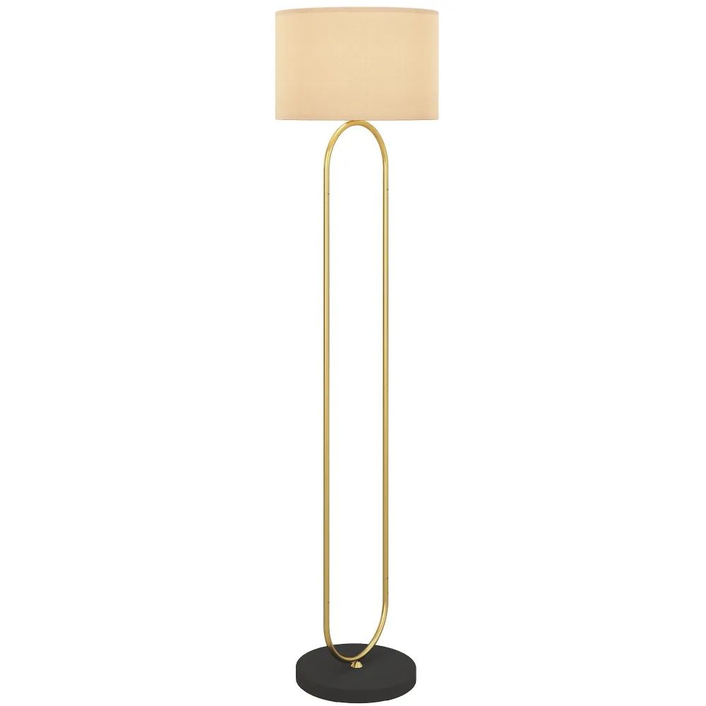 Lampadaire lampe sur pied de salon abat-jour en lin douille E27 style contemporain lampadaire sur pied avec interrupteur p...