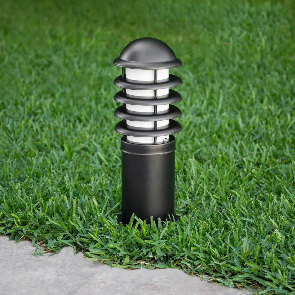 Lampadaire LED extérieur sur pied de 40 cm modèle Guisa. avec Abat-Jour Inclus