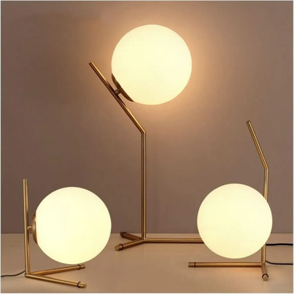 Lampe Boule sur Pied | Éclat Sphérique avec variateur d'intensité