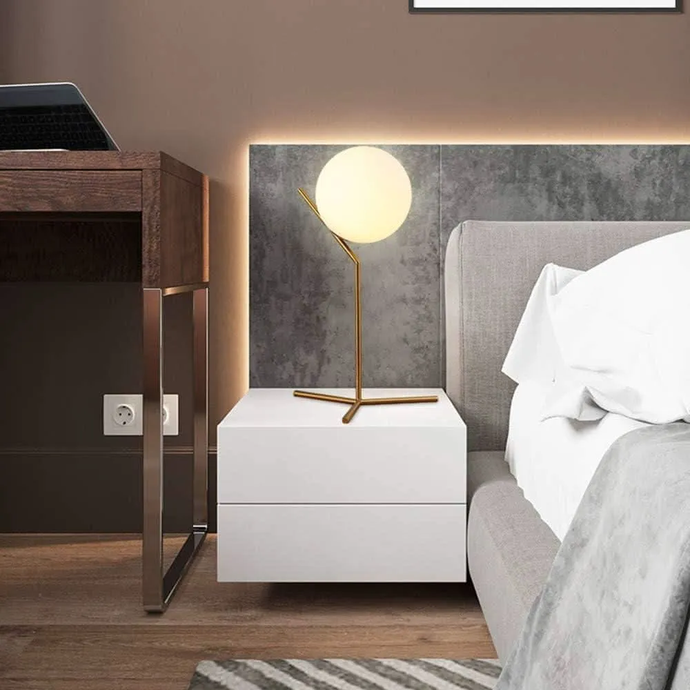 Lampe Boule sur Pied | Éclat Sphérique avec variateur d'intensité