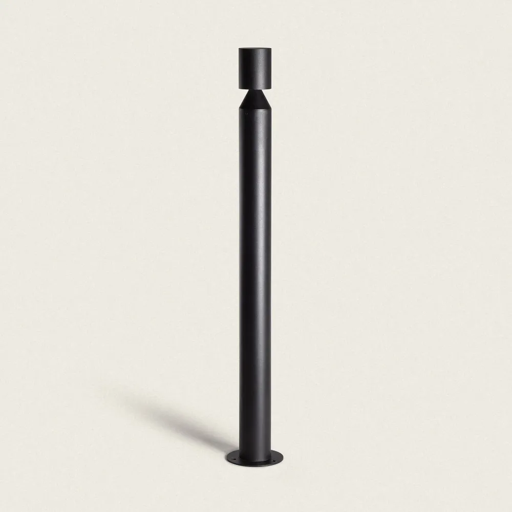 Lampe d'extérieur sur pied LED 6W 90cm aluminium modèle Cashel avec câble textile