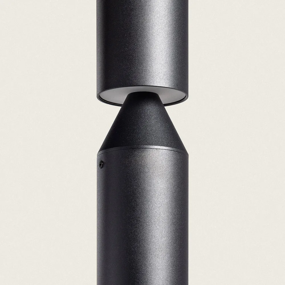 Lampe d'extérieur sur pied LED 6W 90cm aluminium modèle Cashel avec câble textile