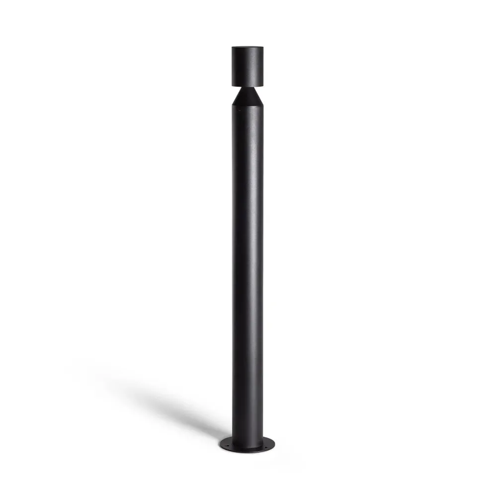 Lampe d'extérieur sur pied LED 6W 90cm aluminium modèle Cashel avec câble textile