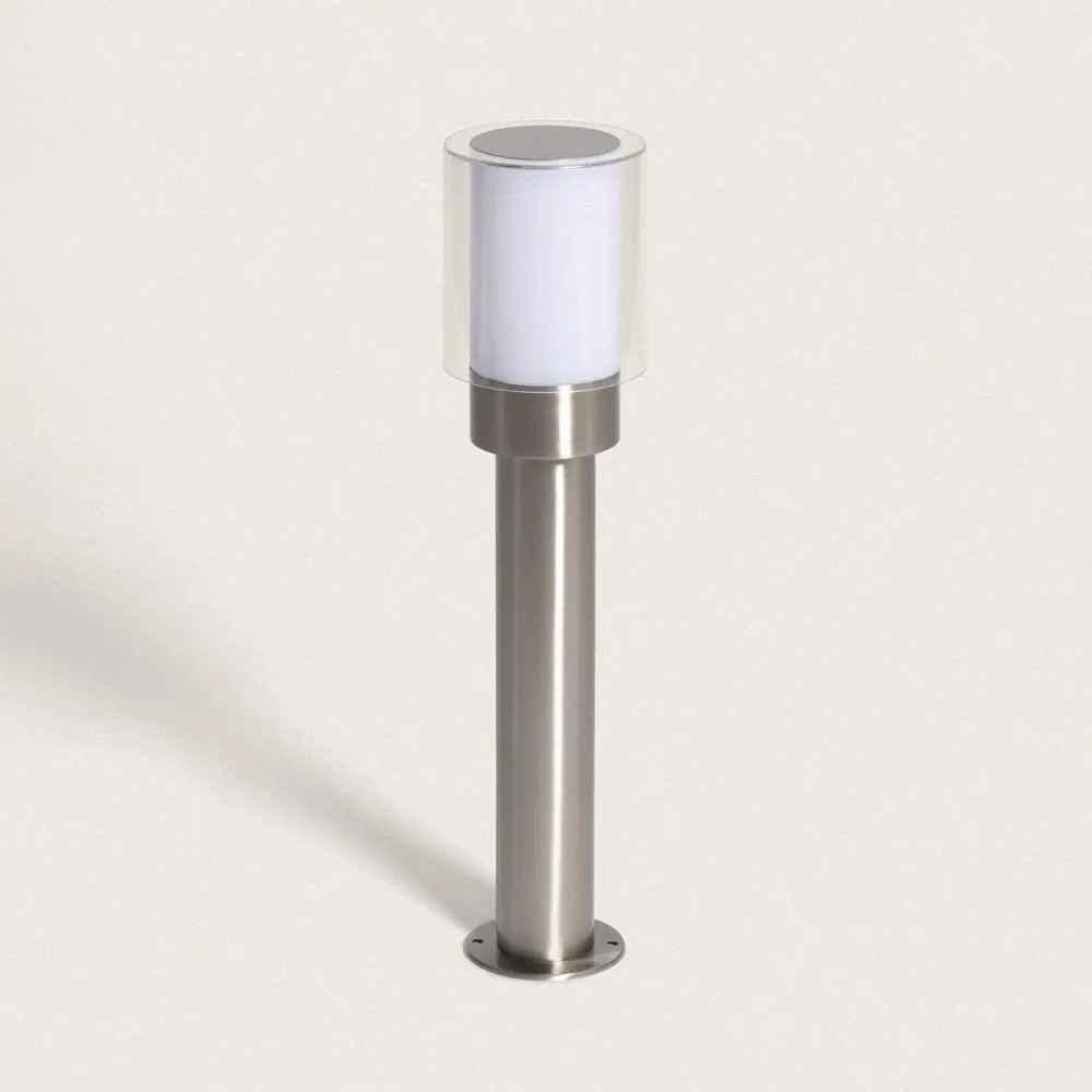Lampe à poser Lanterne sur pied extérieur 50cm en acier inoxydable avec LED Martin
