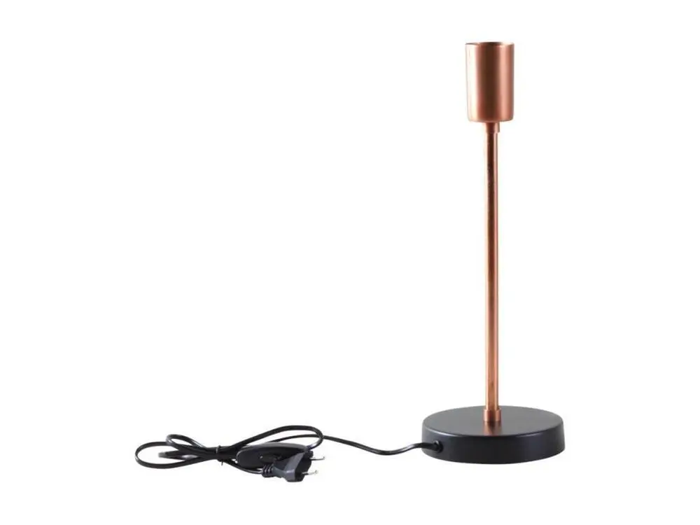 Lampe à poser Pied de lampe métal cuivré