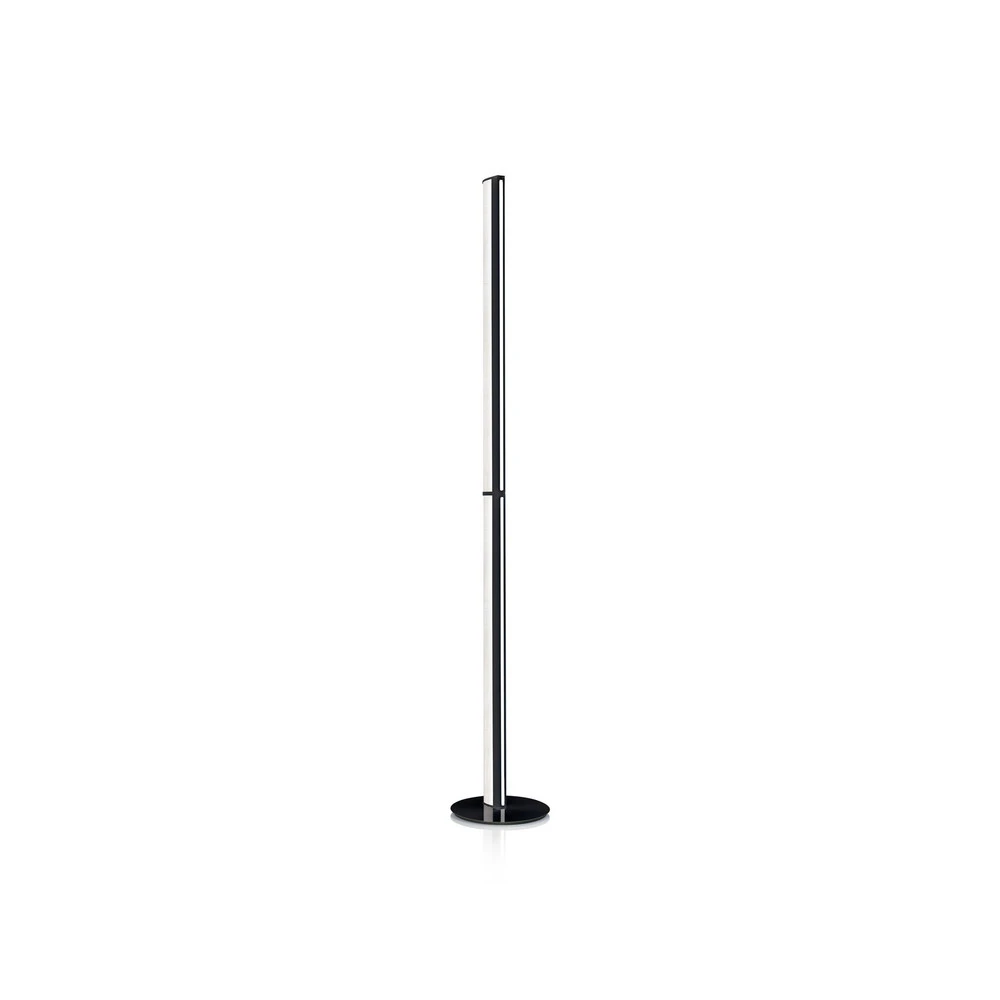 Lampe à poser Slamp lampe sur pied LED Modula linear, cristal, noir
