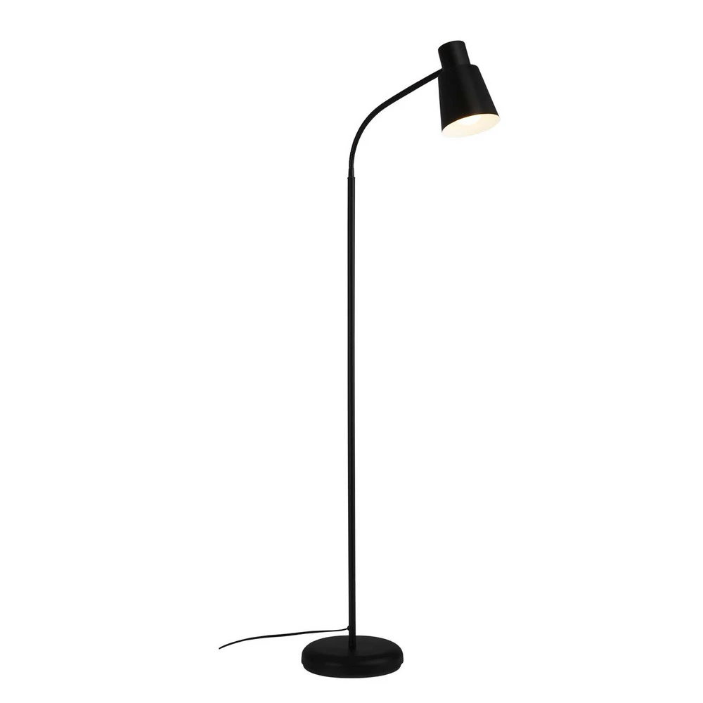 Lampe sur pied 1474015 en métal en noir - Certifié CE