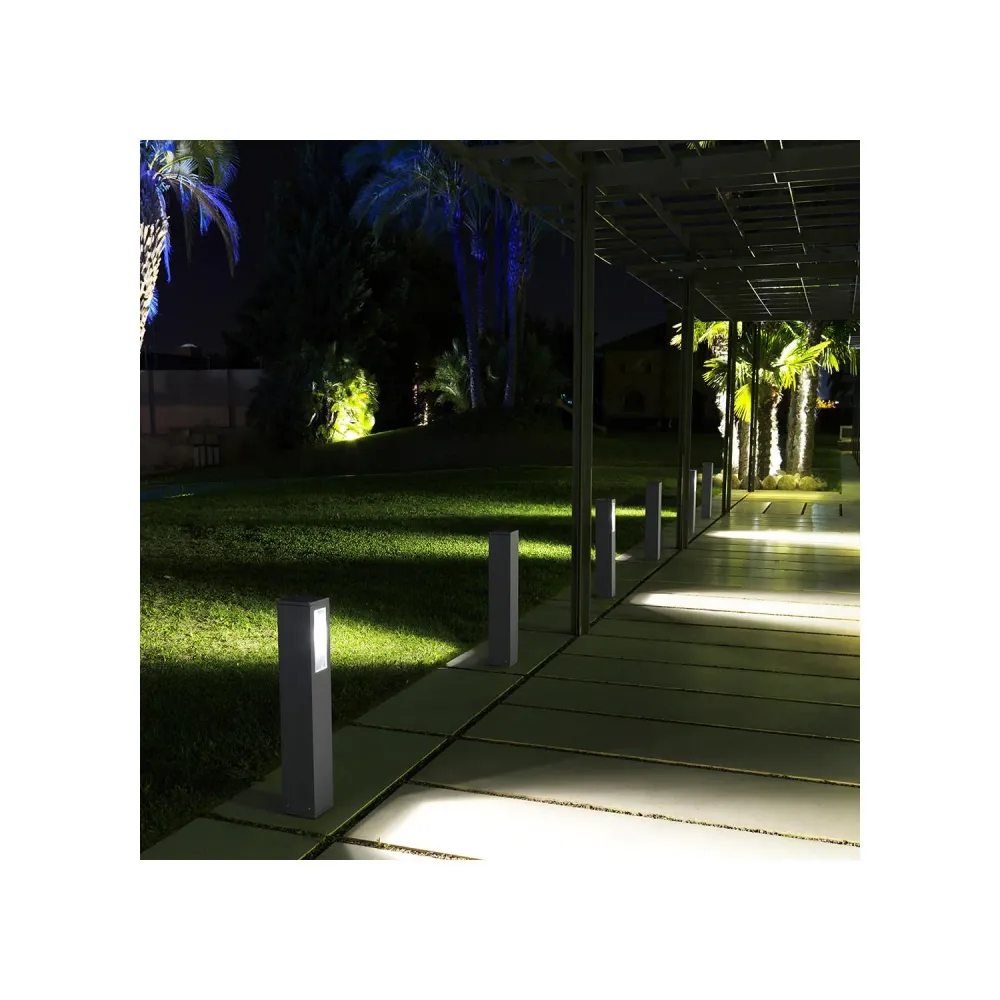 Lanterne extérieur sur pied 60cm utilisant LEDS-C4 modèle 55-9682-Z5-37 en papier artisanal