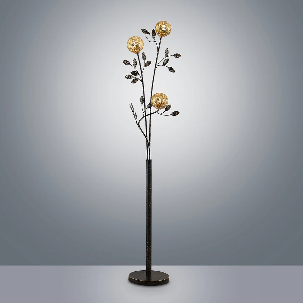 Lucande Evory lampe sur pied à 3 lampes pour décoration intérieure