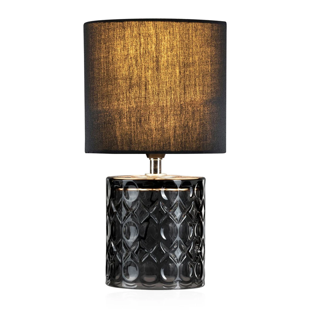 Pauleen Crystal Glow lampe à poser, pied de verre avec ampoule LED incluse
