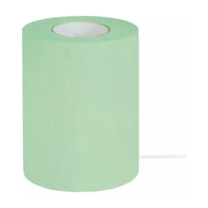 Pied de lampe cylindre bois vert 10,5 cm. avec variateur d'intensité