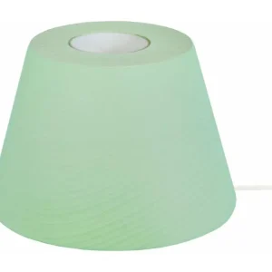 Socle en céramique Pied de lampe conique bois vert 7,5 cm.