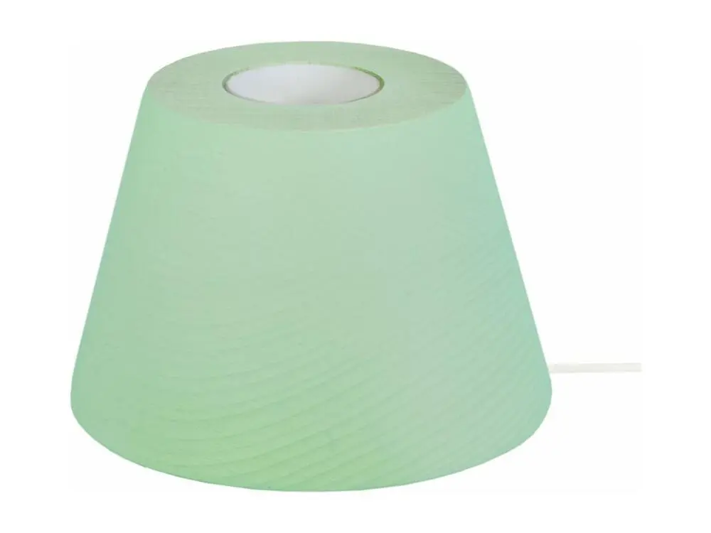Socle en céramique Pied de lampe conique bois vert 7,5 cm.