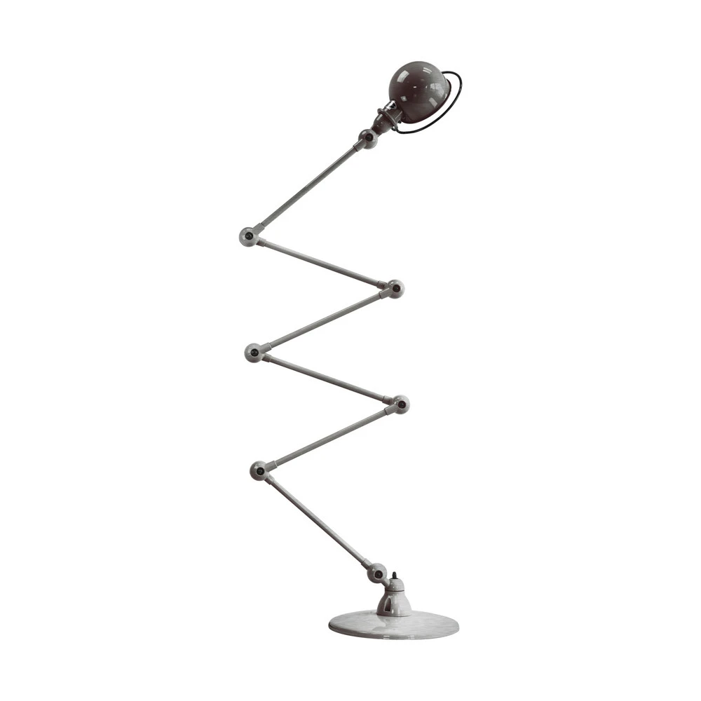 Suspension à abat-jour Jieldé Loft D9406 lampe sur pied 6x40cm, acier brossé