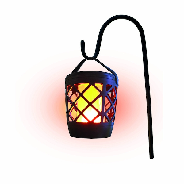 Lanterne torche LED solaire GIZMO SOLAR - 78 Lm - 1500 K - noir - SYLVANIA avec kit de fixation