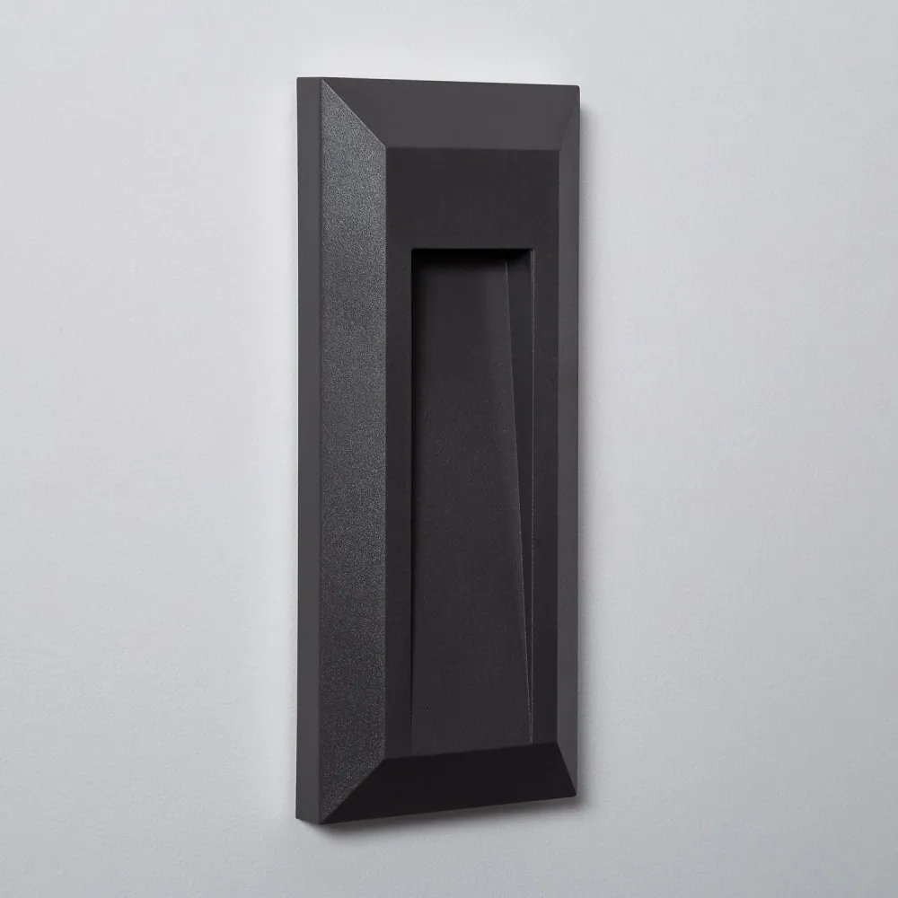 Haute Luminosité Lanterne LED Extérieure Noire Gisli en Saillie Forme Rectangulaire