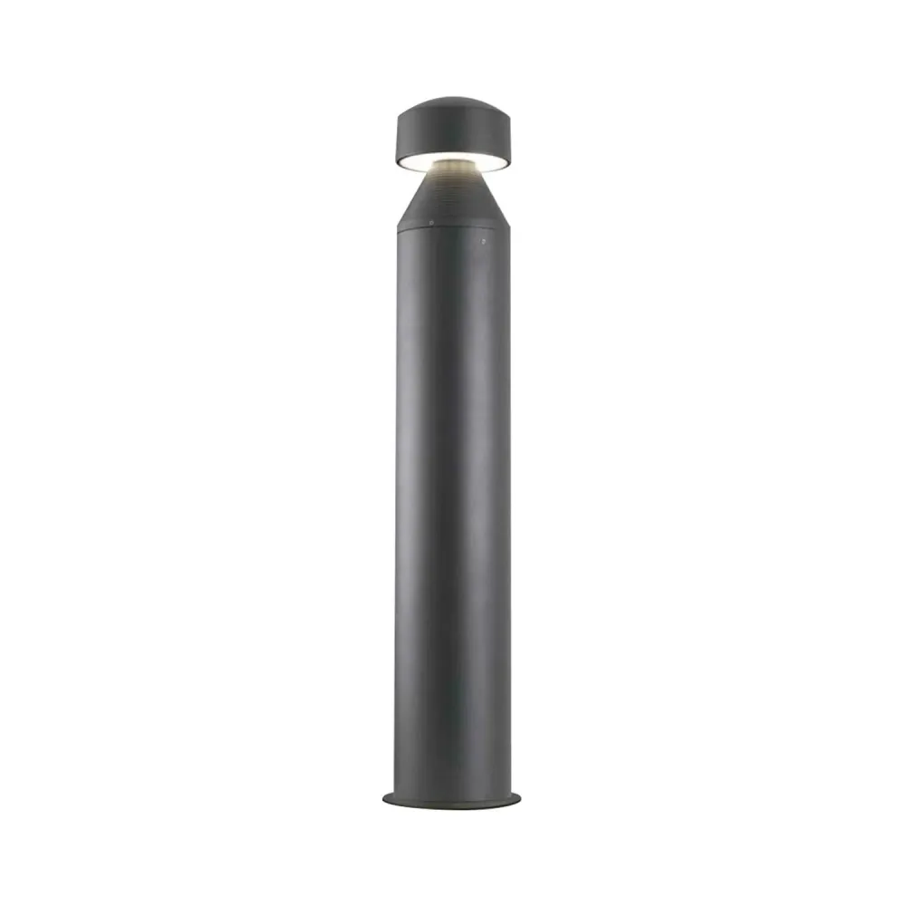 Lanterne extérieure LED 23W sur pied 1m, modèle Cilin LEDS-55-9890-Z5-CL pour sécurité périmétrique