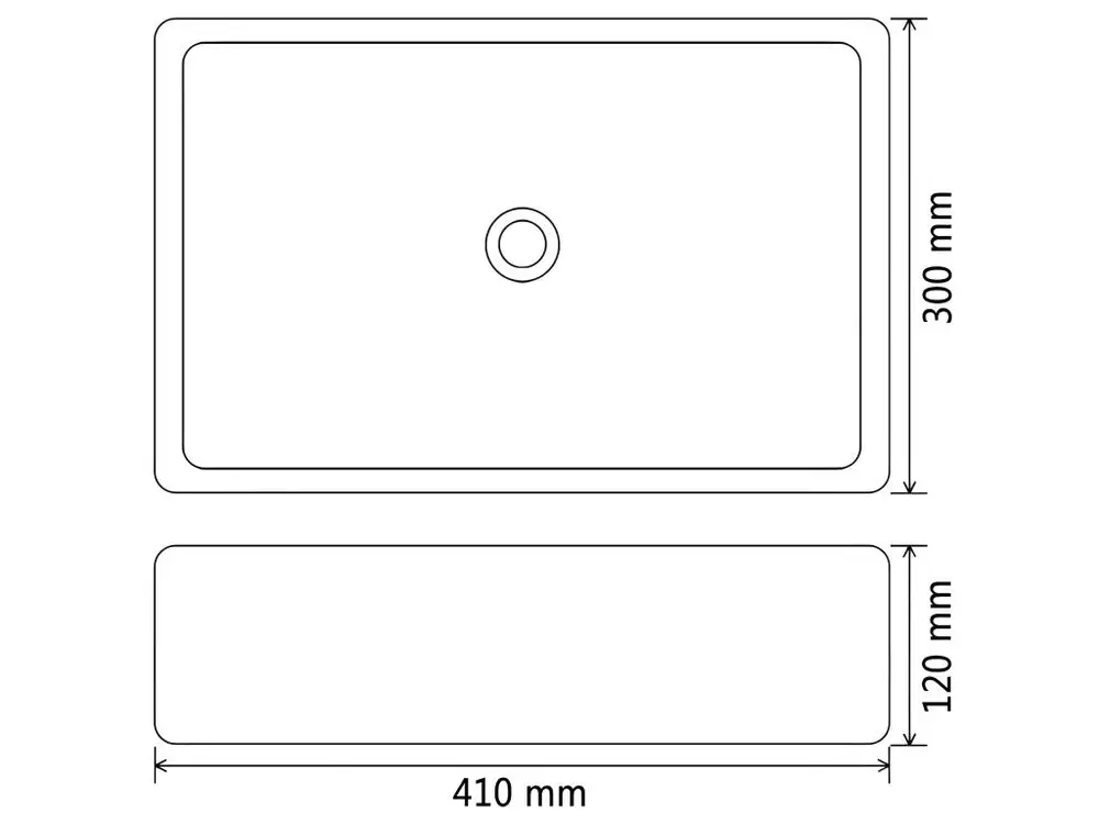 Lavabo céramique lave-mains vasque evier pour salle de bain toilette 41 x 30 cm blanc 02_0002526