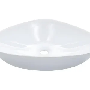 Lavabo lave-mains vasque à poser installer salle de bain intérieur salle d'eau cabine de toilette maison 58,5 x 39 cm céra...