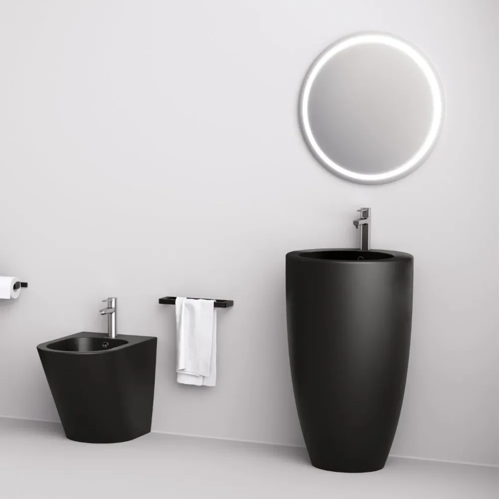 Lavabo noir mat Bolonia