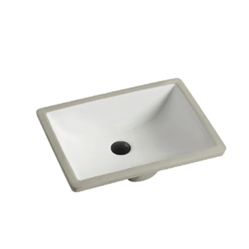 Lavabo de salle de bain en céramique sous plan