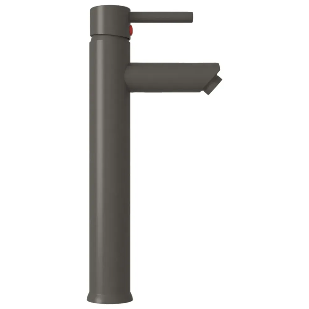 Lavabo salle de bain diamètre 42 cm avec robinet et drain à poussoir verre trempé 02_0002852