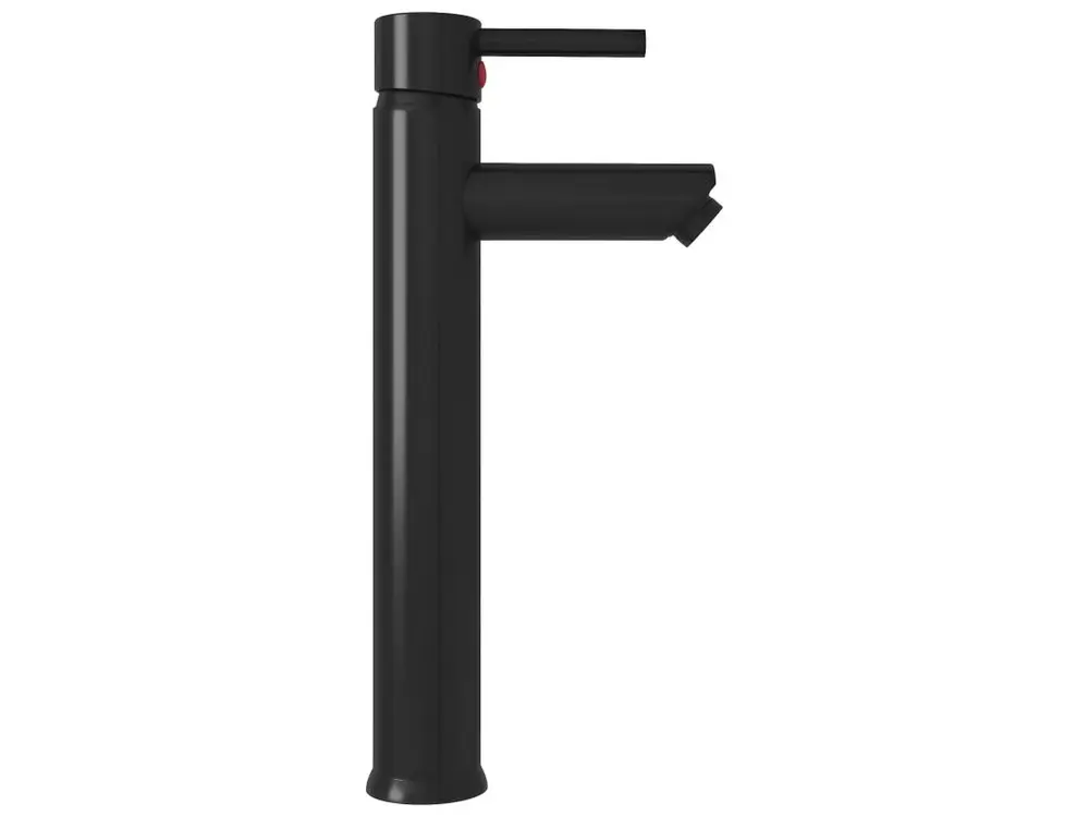 Lavabo vasque salle de bain diamètre 42 cm avec robinet et drain à poussoir verre trempé 02_0002850