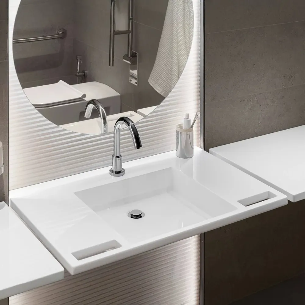 Robinet cascade Lavabo accessible aux personnes à mobilité réduite Access