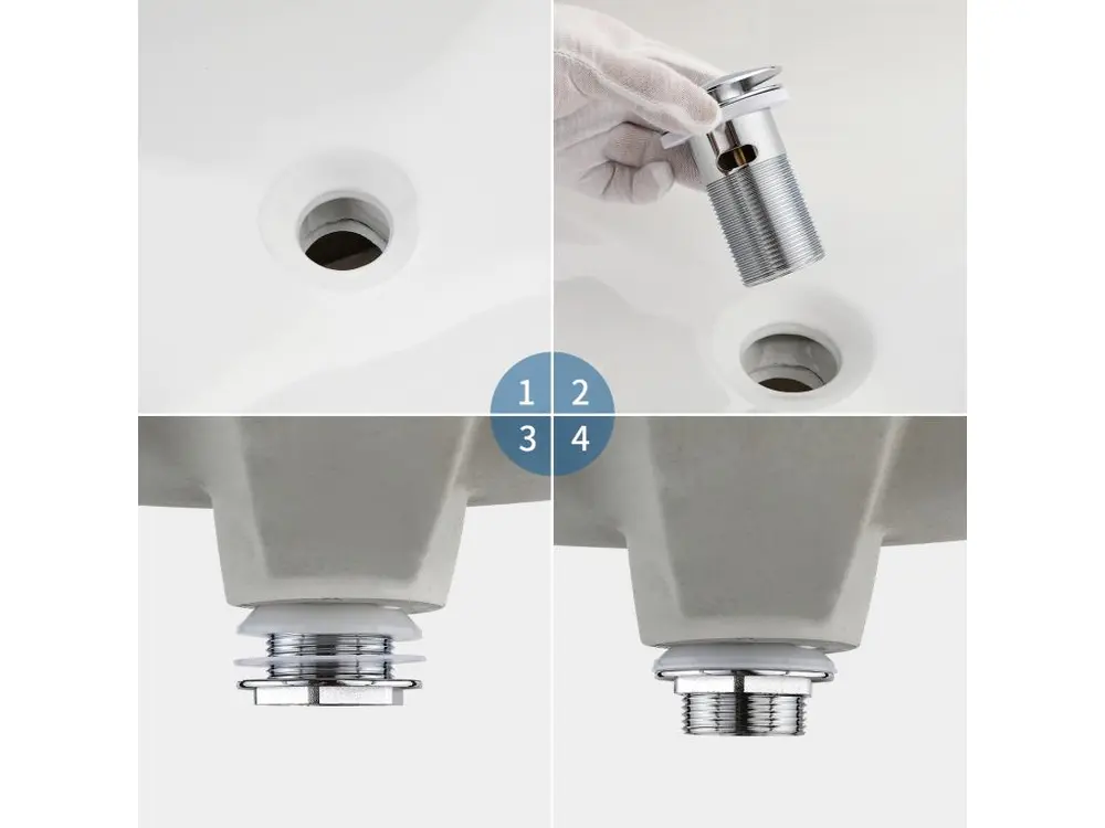 Robinet de lavabo Mitigeur Lavabo,Robinet LavaboPivotant 360°,avec érateur Démotable,Chromé+Bonde Lavabo Bonde Pop-up avec...