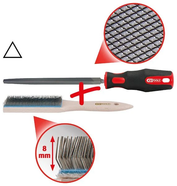 Lime triangulaire KS Tools forme C 150 mm cut2 157.0404 prendre à bas prix