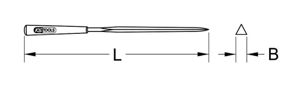 KS Tools lime aiguille triangulaire extra fine 2 mm 140.3055 obtenir à bas prix
