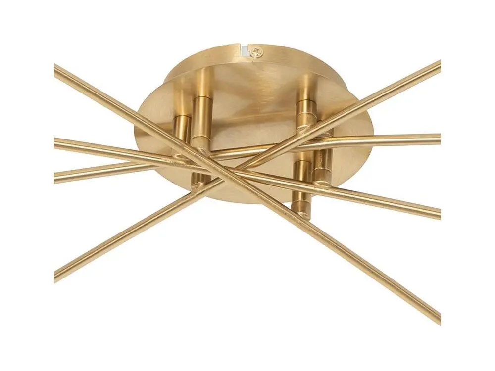Lampe à lave Plafonnier novateur or 8 lumières avec verre fumé - Athènes