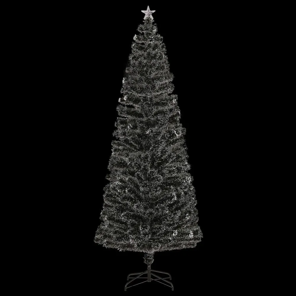 Lustre à cristaux Arbre de Noël pré-éévidenté avec support 240 cm fibre optique