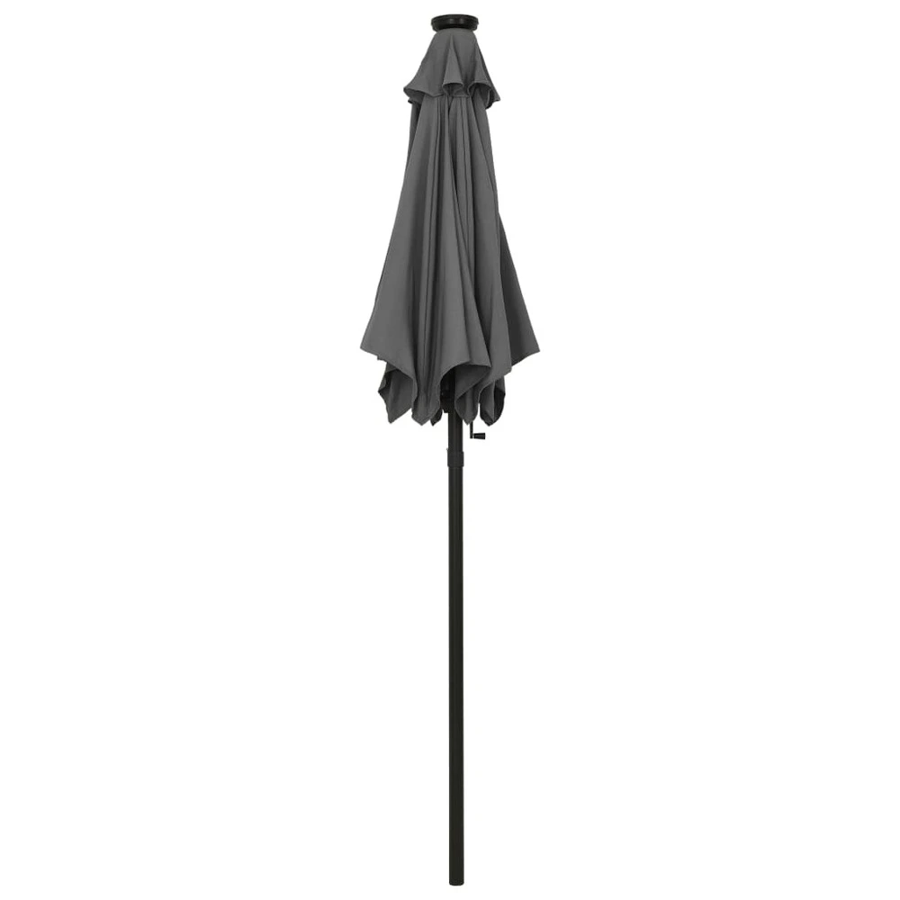 Spot encastrable Parasol avec lumières led anthracite 200 x 211 cm aluminium