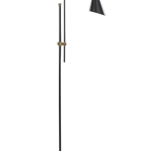 Applique design Lampadaire en métal noir MELAWI