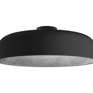 Guirlande lumineuse TUZZI Plafonnier, 1xE27, max 42W, métal, noir mat/feuille argent, D.40cm