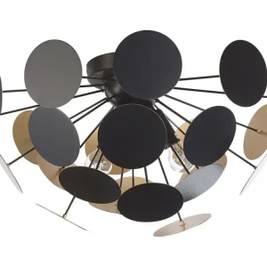 Kit d'Éclairage Ambiance Plafonnier design noir et doré MARITSA